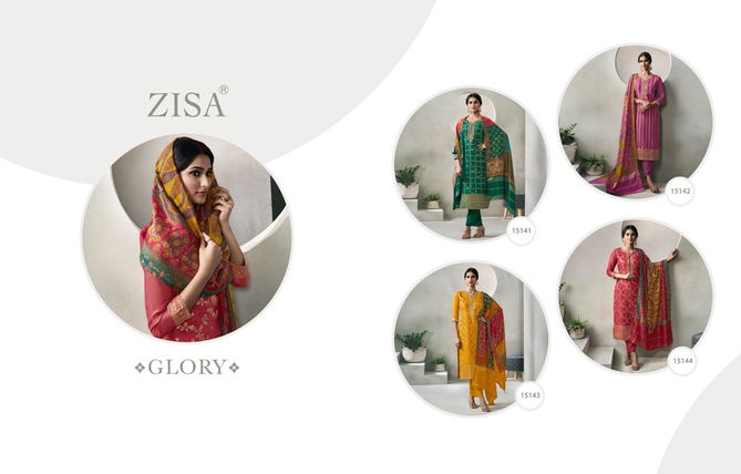 Glory By Zisa Crystal weaving jacquard Salwar Kameez Order In India